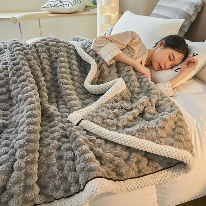 BowLift | Double-Sided Coral Velvet Blanket Soft Warm Throw for Winter