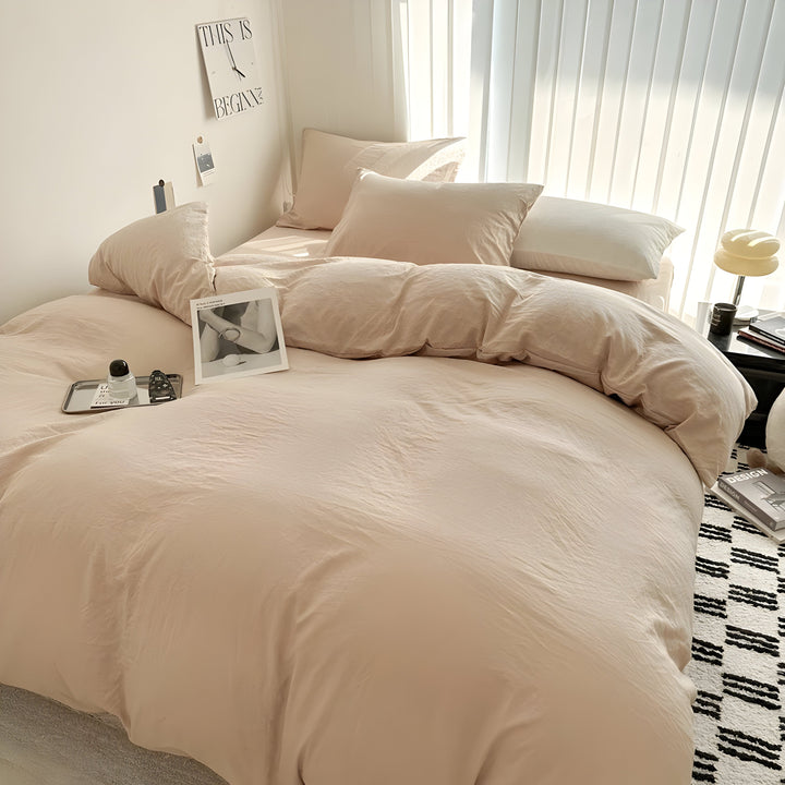 CloudHaven - Solid Color Cotton Bedding Set | Bowlift