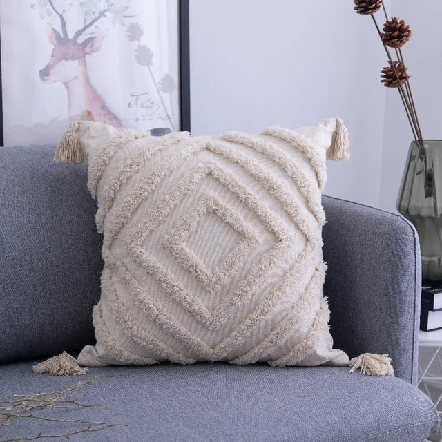 BowLift | Boho Tufted Cushion Cover - Moroccan Flair for Your Interior