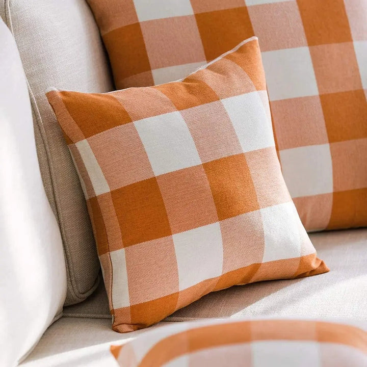 BowLift | Harmonie Home Cushion Cover - Timeless Check Cushion Cover for Any Interior