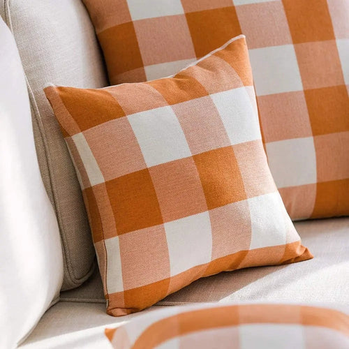 BowLift | Harmonie Home Cushion Cover - Timeless Check Cushion Cover for Any Interior