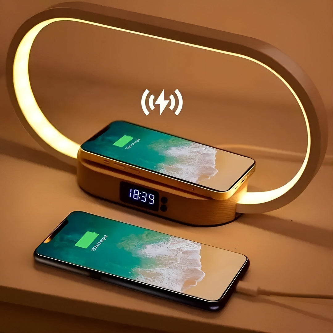 BowLift | Stylish Multifunctional Lamp with Charging Station and Clock