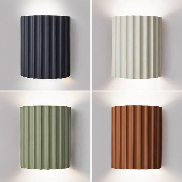 BowLift | Minimalist Groove Wall Lamp | Resin, Up and Down
