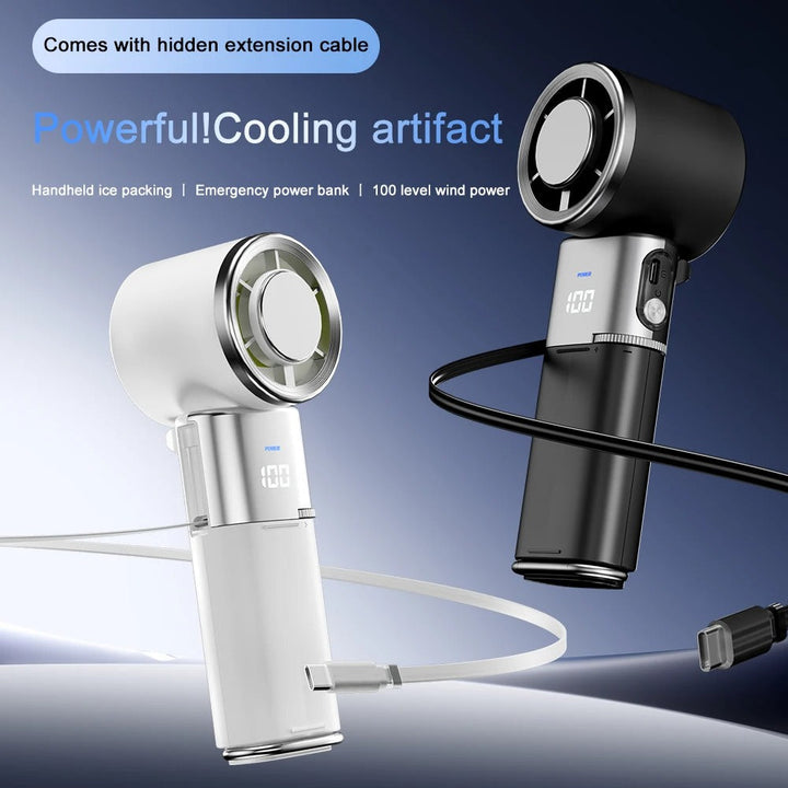 BowLift | Portable Neck Fan with Built-in Power Bank and Foldable Design
