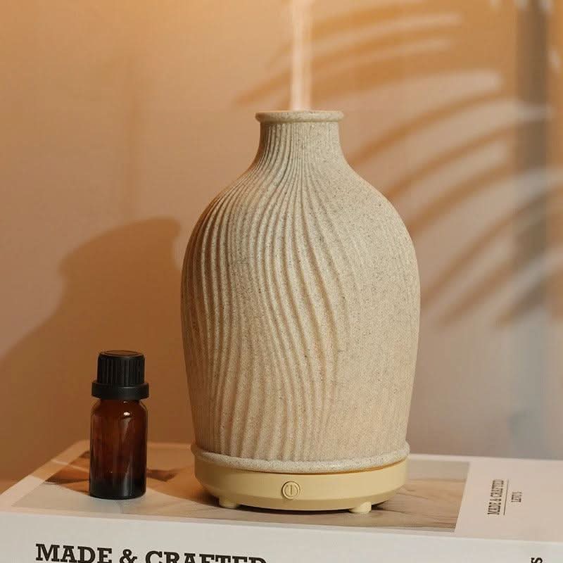 BowLift | Boho Vase Essential Oil Humidifier – Polyresin Ultrasonic Diffuser