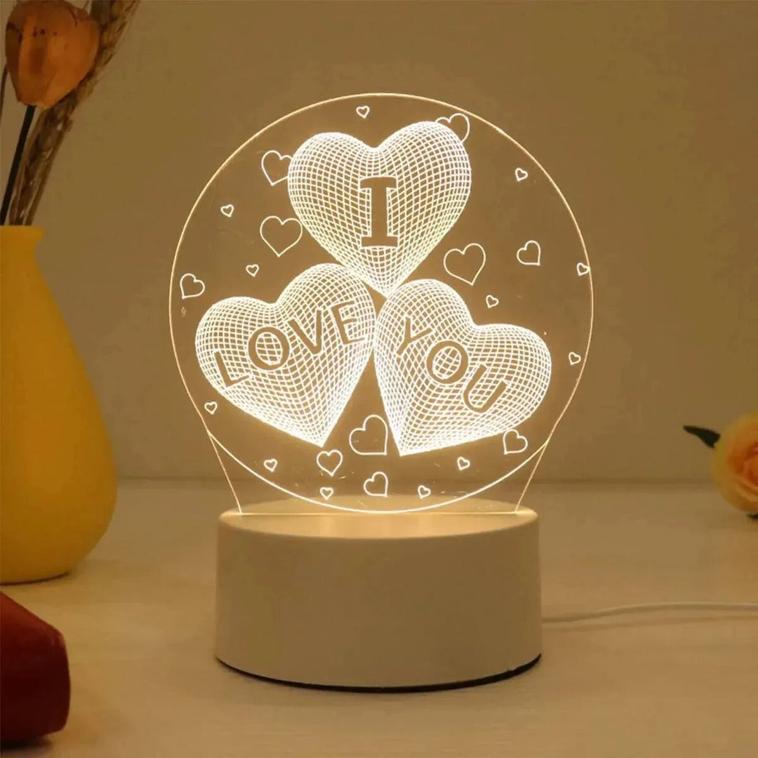 BowLift | Romantic Heart Lamp – Perfect for Anniversary Gifts, Valentine’s Day, or Special Birthday Surprises