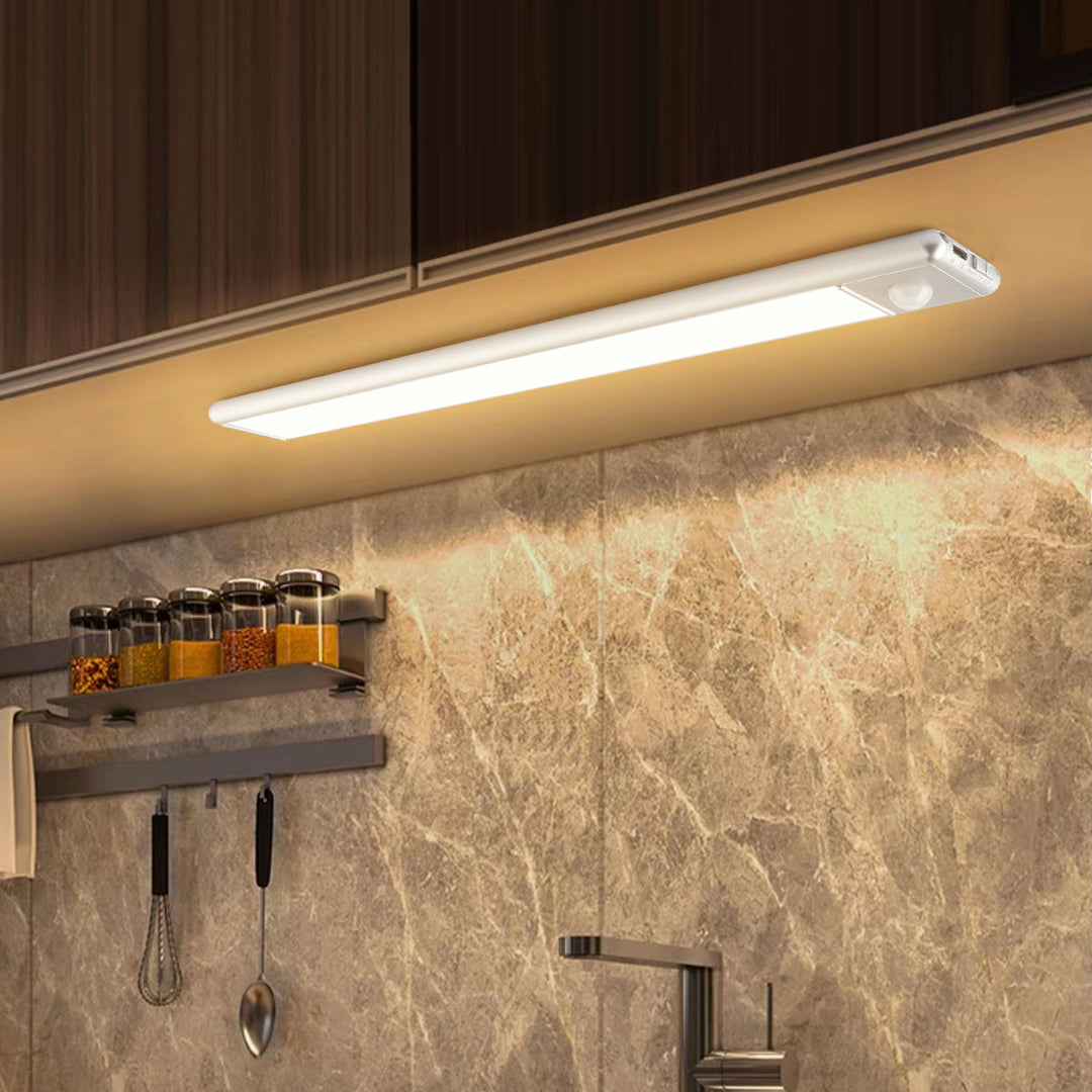 BowLift | Magnetic Motion Sensor Light | Modern Silver Design, USB Rechargeable & Easy-to-Mount for Home Safety and Ambiance