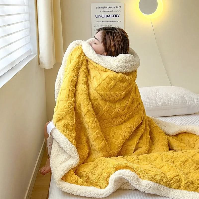 BowLift | Thick Lambswool Fleece Winter Blanket Soft Warm Throw