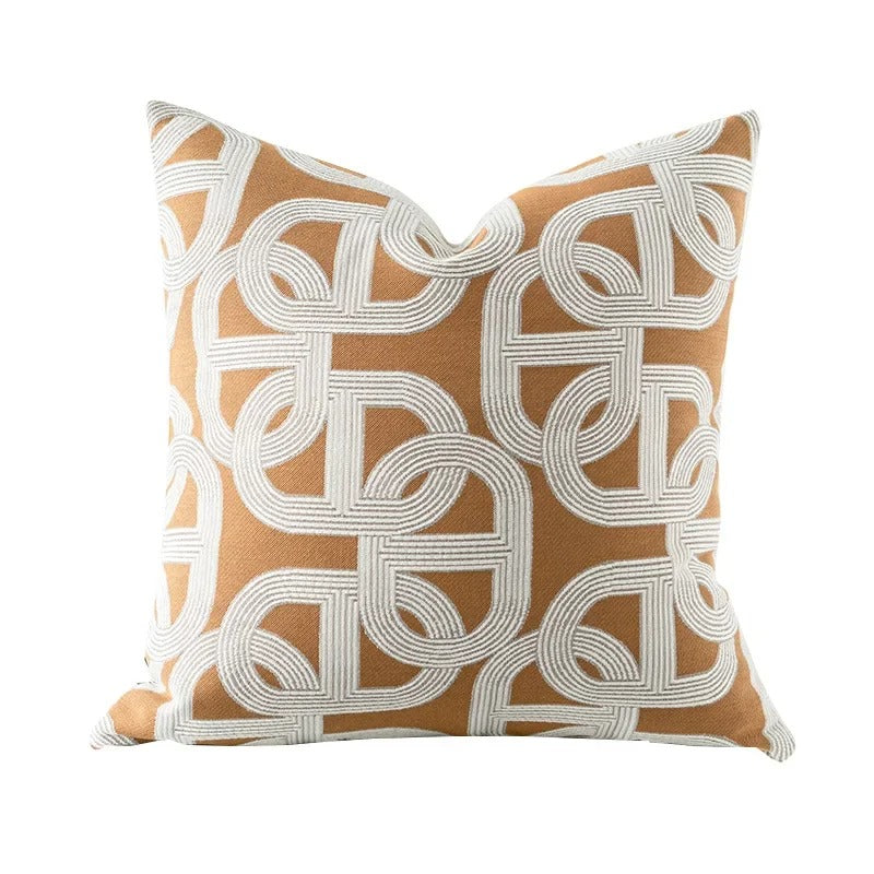 BowLift | VelvetGlow Cushion Cover - Double-sided Geometric Cushion Cover of Luxury Jacquard