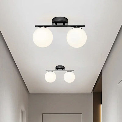 BowLift | NordLux LED Glass Ceiling Light – White Globe