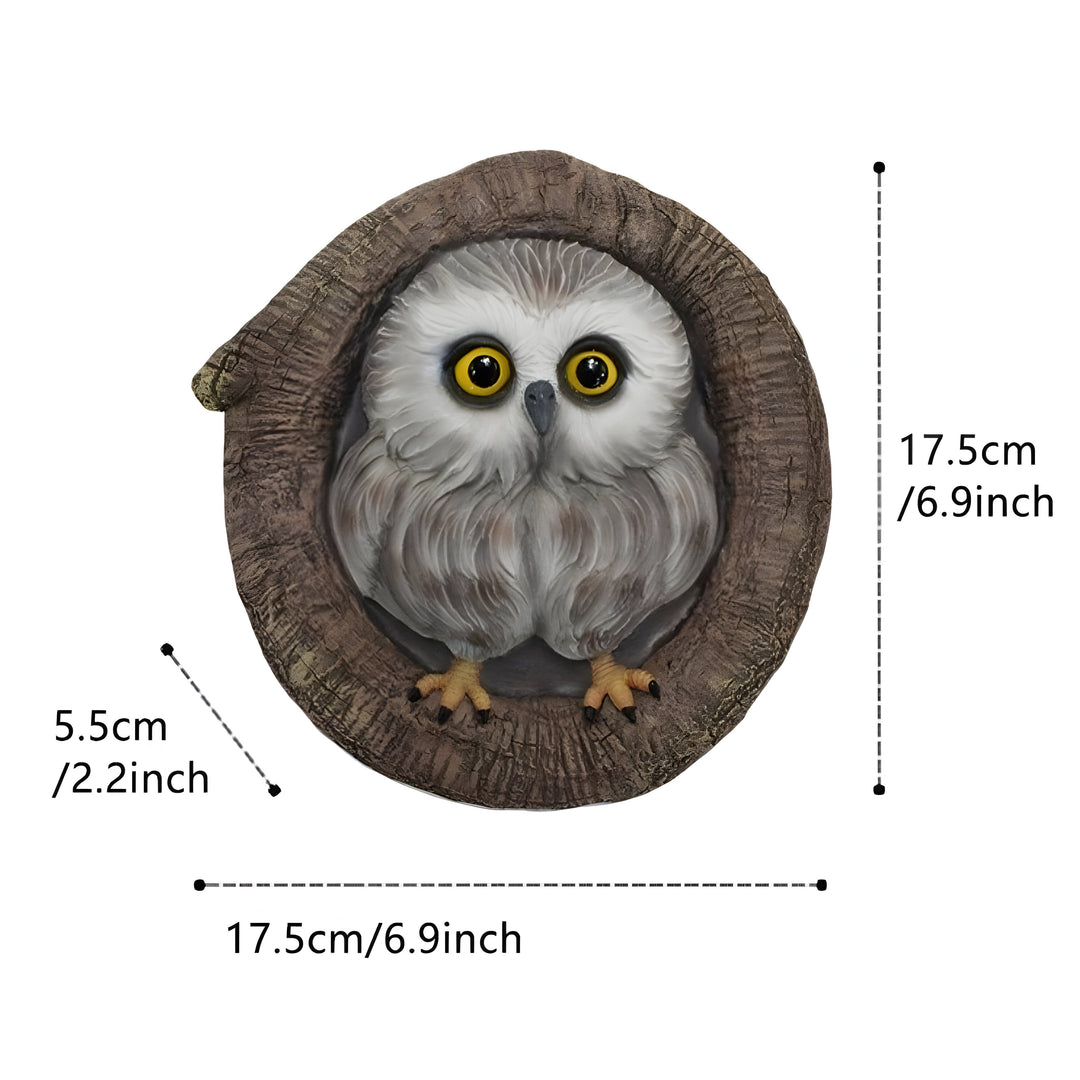 MysticOwl Ornament – Decorative Owl Statue made of Resin | Bowlift