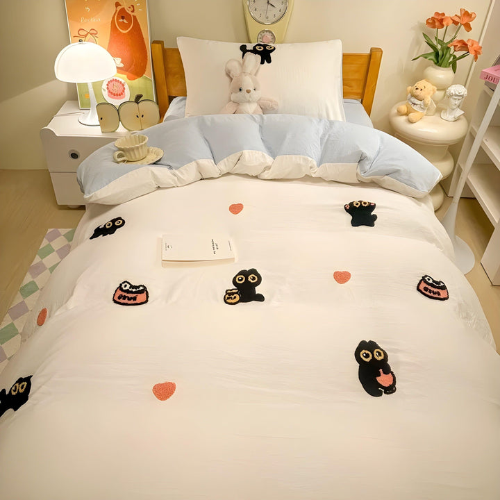CloudComfort Bedding Set - ComfortaBowlifte and Skin-Friendly Lucky Cat Bedding | Bowlift