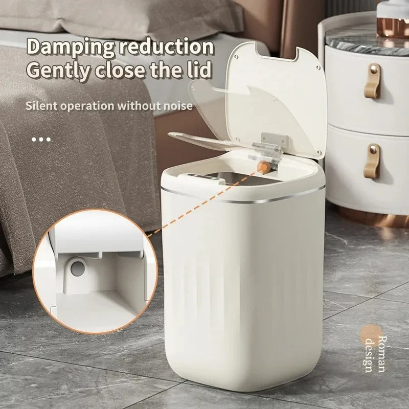 BowLift | Smart Sensor Trash Bin with UV Light – Automatic Touchless Wastebasket with Lid & Odor Control for Kitchen, Bathroom & Home Hygiene