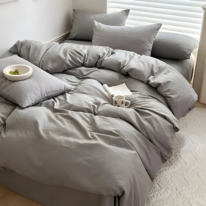 CloudHaven - Solid Color Cotton Bedding Set | Bowlift