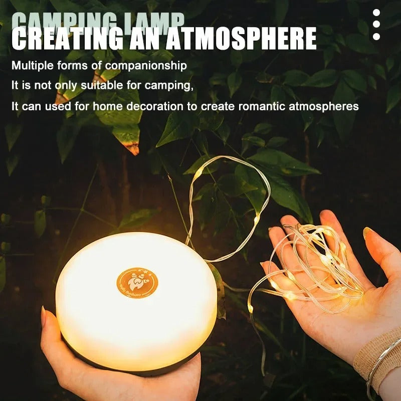 BowLift | CampBeam LED Outdoor String Lights – Rechargeable Waterproof Lights with Magnetic Hooks & 5 Lighting Modes