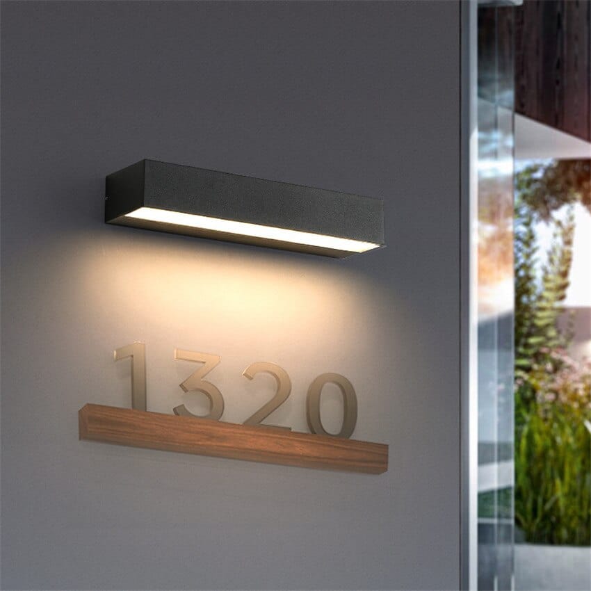 BowLift | Illuminated Bar Wall Light | Outdoor Wall Light for Terrace and Garden