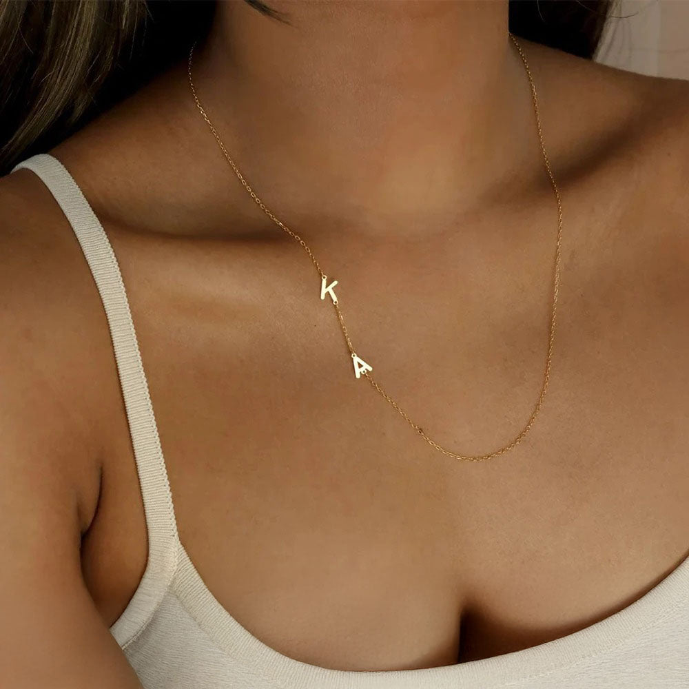 BowLift | Personalized Off Center Letter Necklace