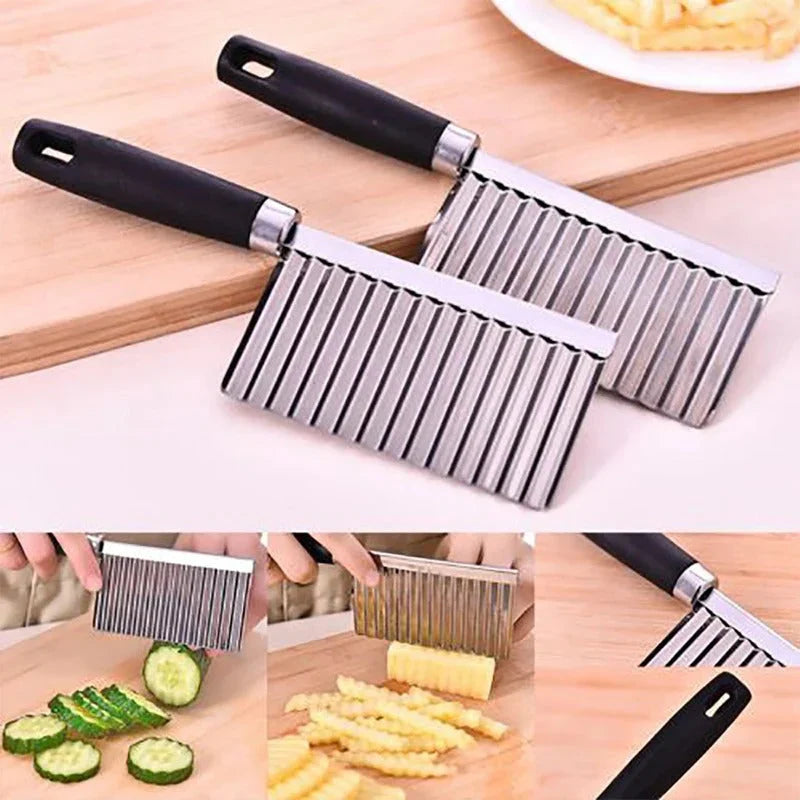 BowLift | Stainless Steel Vegetable Knife – Wavy Knife for Fries & Vegetables