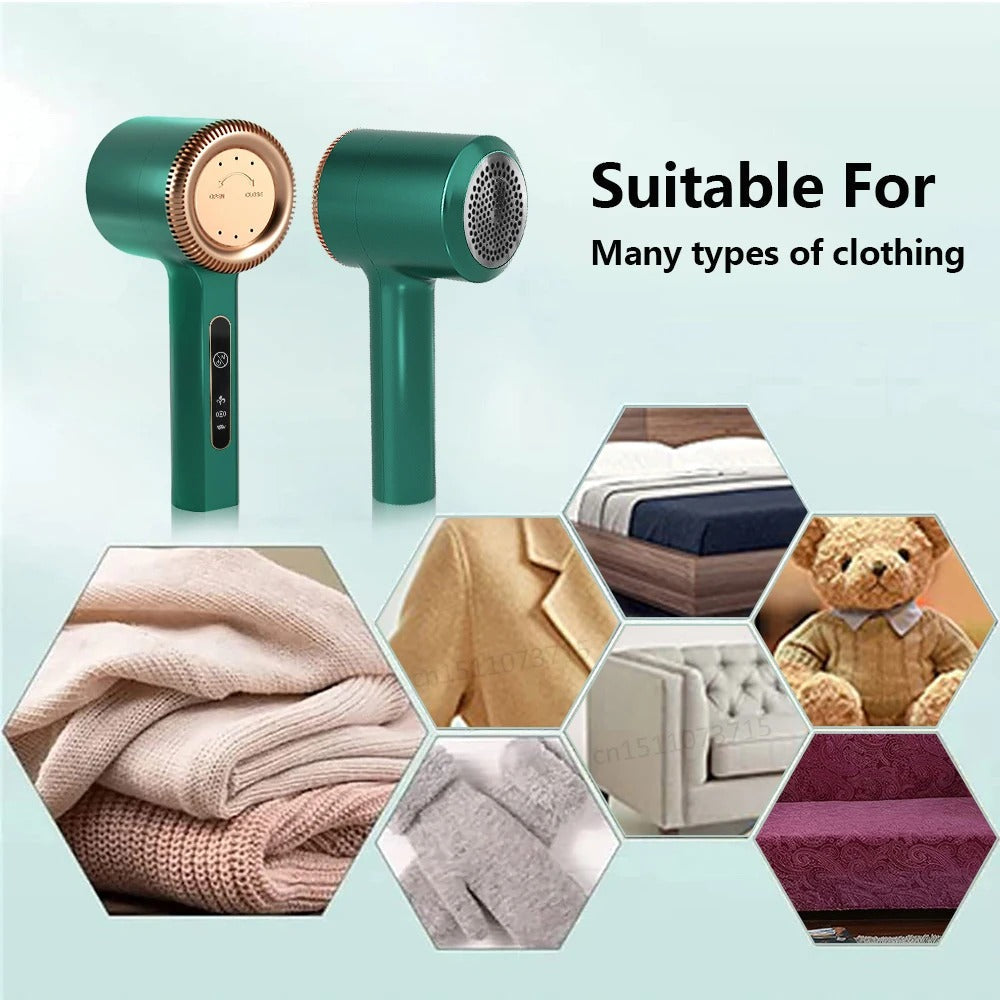 BowLift | Electric Lint Remover & Fabric Shaver | Rechargeable, Portable & Safe for All Fabrics, Ideal for Clothing and Upholstery Care