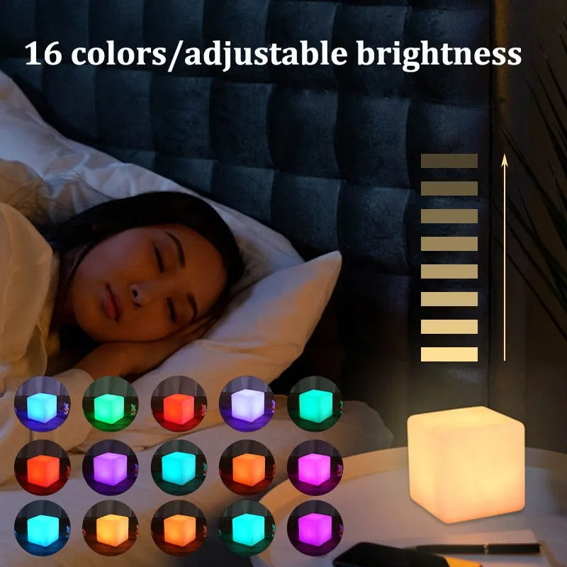 BowLift | LED Cube Lamp - Modern Square Lamp with Ambient Lighting