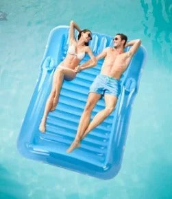 Inflatable Lounger with Headrest and Cup Holders | Bowlift