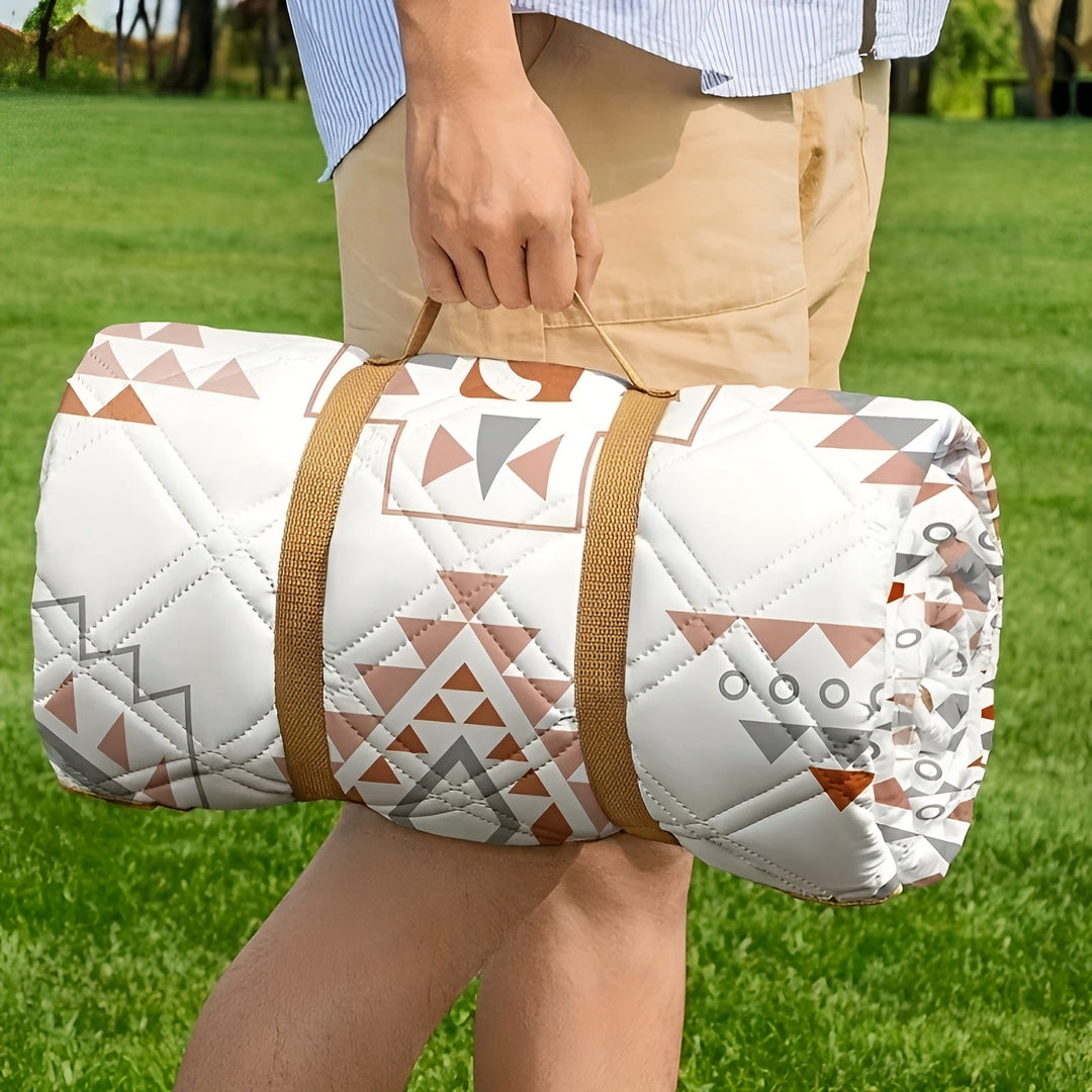 Picnic Bowliftanket with check pattern – Waterproof & FoldaBowlifte | Ideal for Park, Beach & Camping | Bowlift