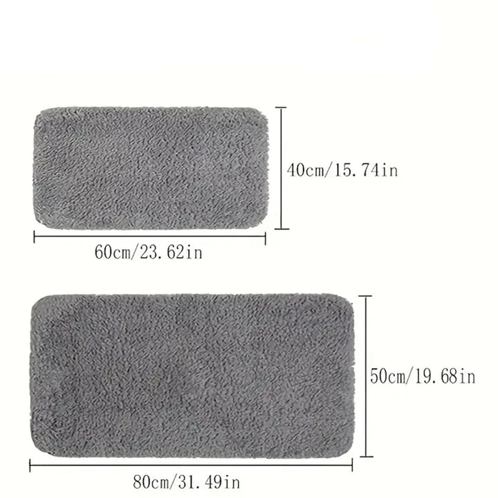 BowLift | Thickened Plush Anti-Slip Bathroom Mat | Super Absorbent, Durable & Machine Washable for Shower, Sink & Toilet Use