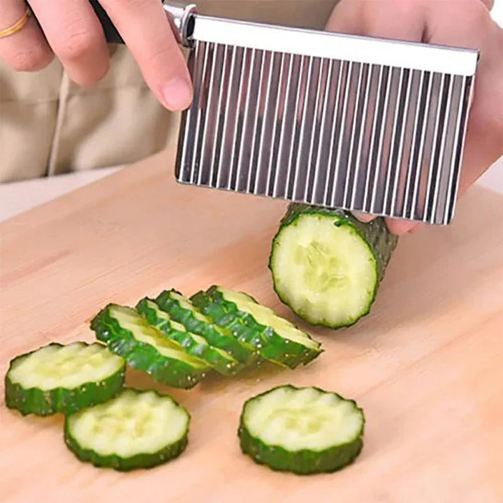 BowLift | Stainless Steel Vegetable Knife – Wavy Knife for Fries & Vegetables