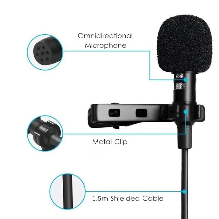 BowLift | 3.5mm Jack or USB Wired Mini Microphone - Profesional Mic for Laptops and Conferences