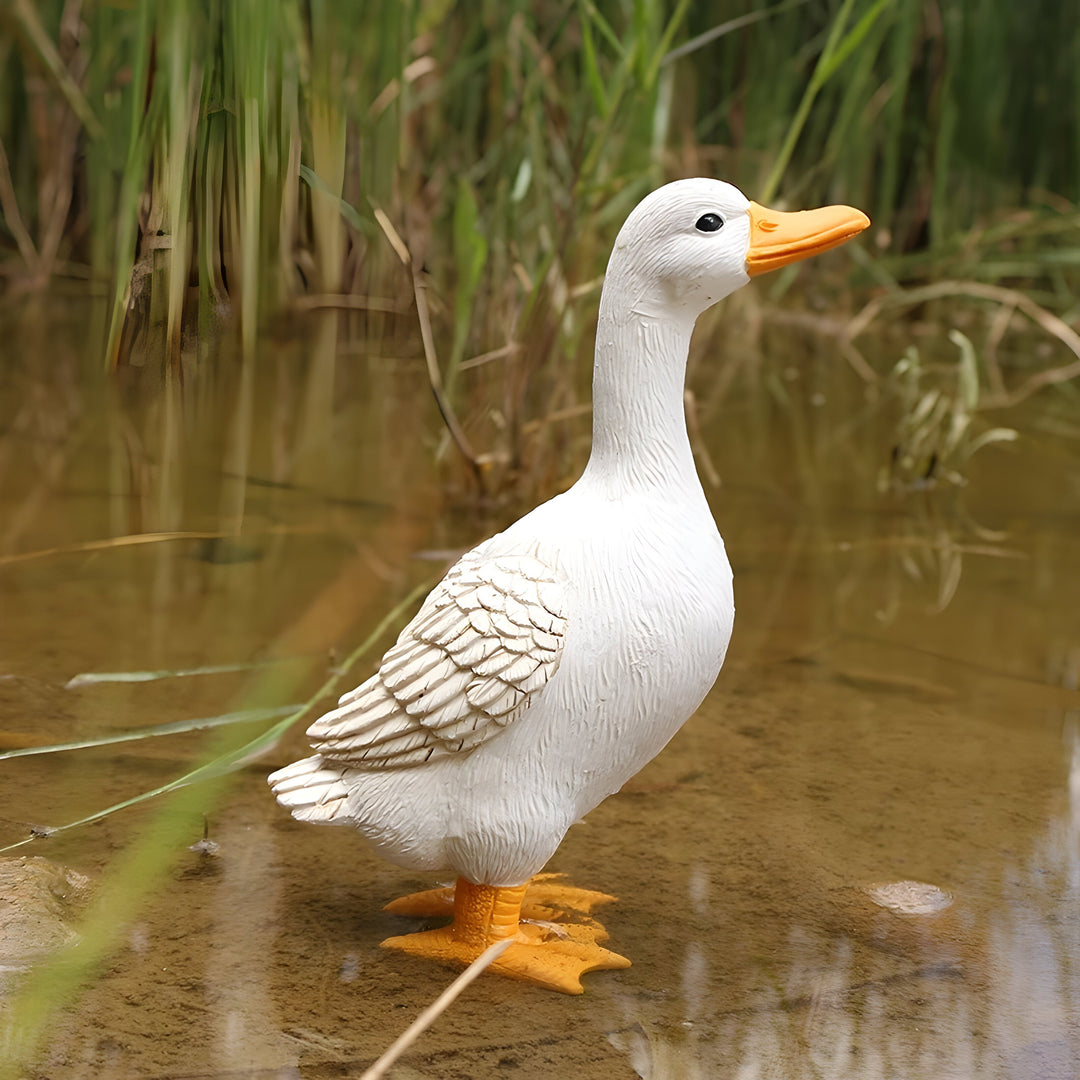 PuddlePals Sculpture – Farmhouse Style Duck & Goose Figure | Bowlift