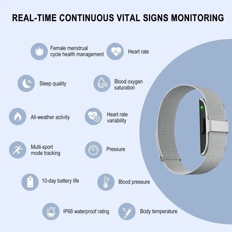 BowLift | IP68 fitness tracker with heart rate & O2 measurement