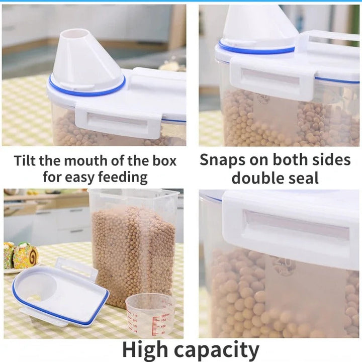 Pet Food Storage Container with Airtight Seal Bowlift