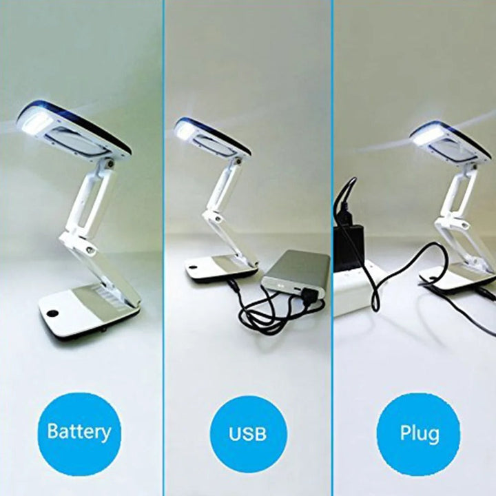 BowLift | Full Page Magnifying Glass with Light & Stand | Reading Aid for the Elderly