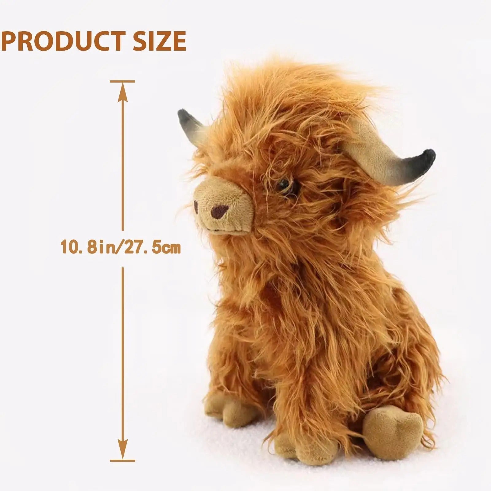 BowLift | Fluffy Highland Cuddle – Soft Cow for Young and Old
