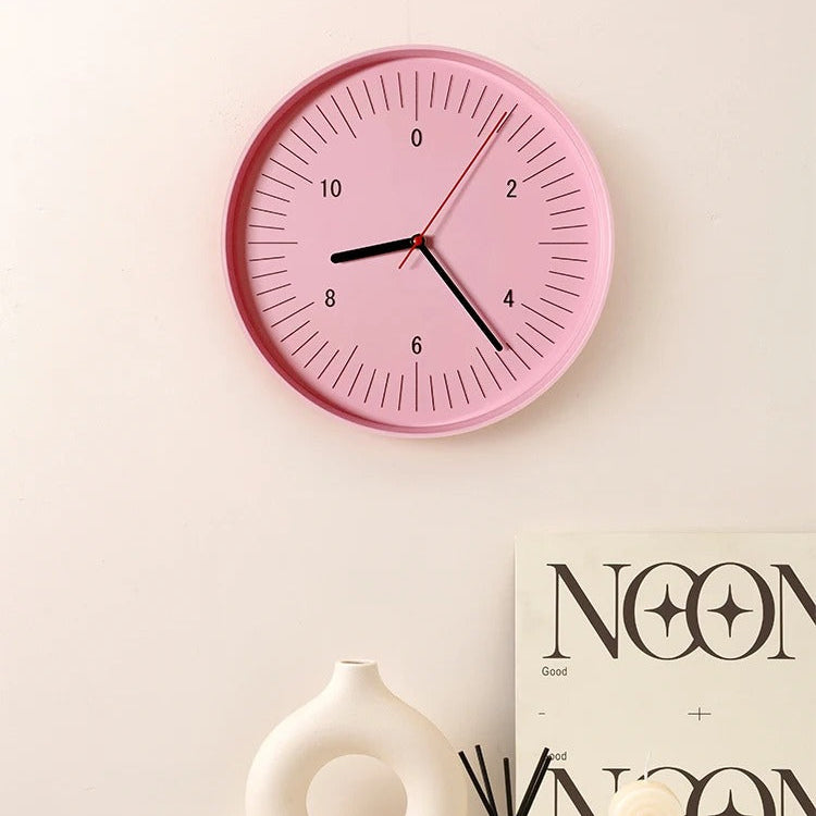 BowLift | Zadie Round Wall Clock Colorful Modern ABS Wall Decor