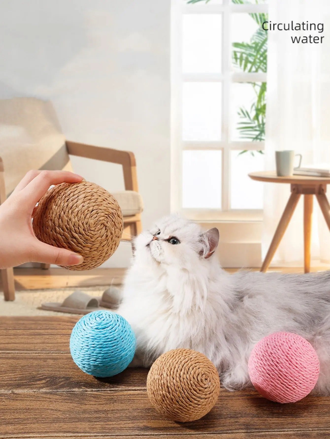 10CM Interactive Sisal Cat Scratching Ball Bowlift