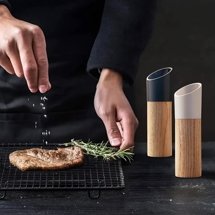 Salt and Pepper Mill Set – AdjustaBowlifte Grinder | Stylish for Every Kitchen | Bowlift
