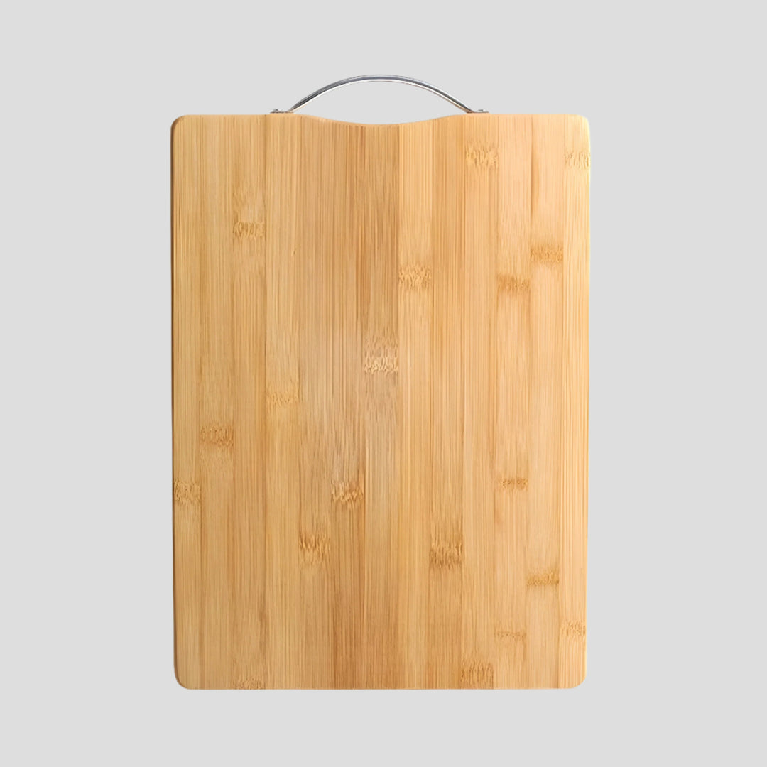 SliceNest Cutting Board – Natural Bamboo Cutting Board with Handle | Bowlift