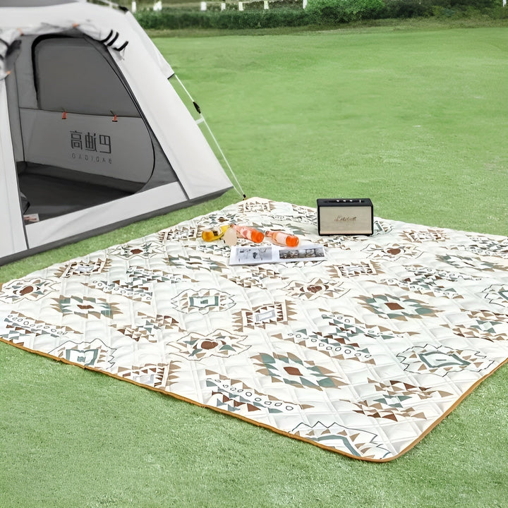 Picnic Bowliftanket with check pattern – Waterproof & FoldaBowlifte | Ideal for Park, Beach & Camping | Bowlift