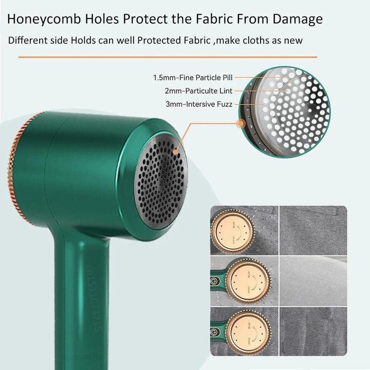 BowLift | Electric Lint Remover & Fabric Shaver | Rechargeable, Portable & Safe for All Fabrics, Ideal for Clothing and Upholstery Care