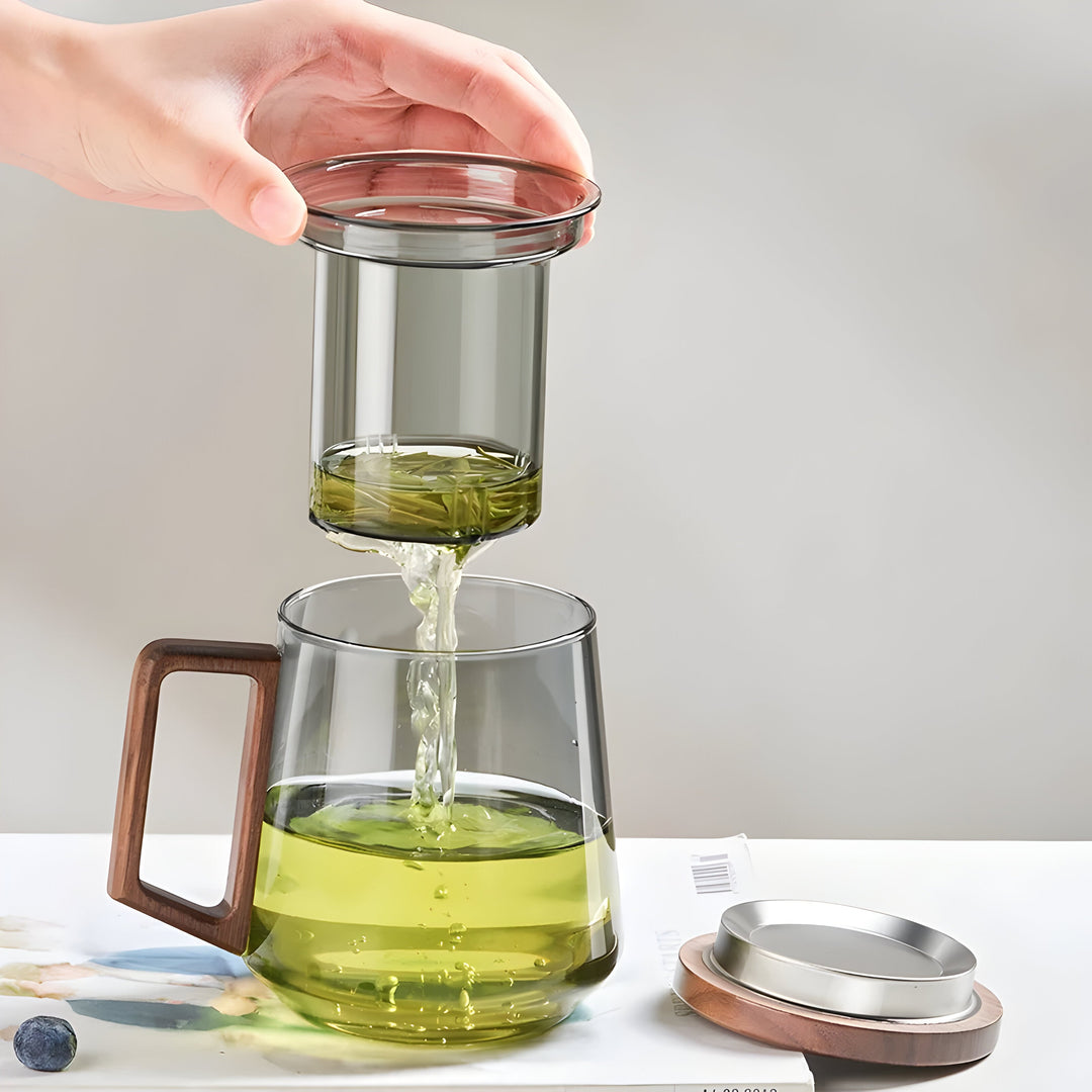ArtisanBrew Cup – Heat-resistant glass tea cup | Bowlift