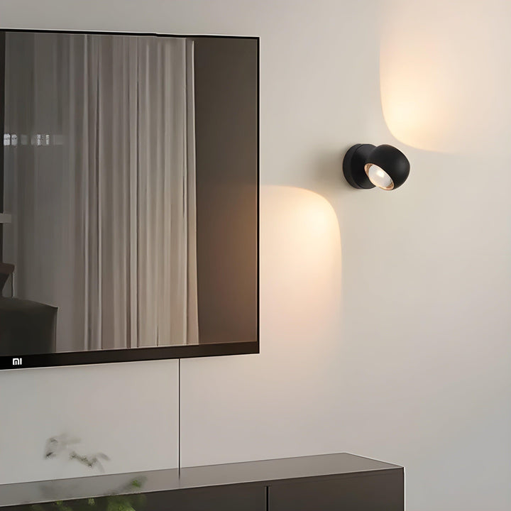 BowLift | ModernEdge Light – Contemporary 360° Rotating Indoor Wall Light