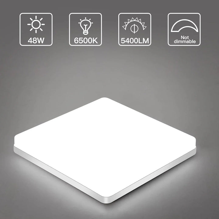Square LED Ceiling Light – Even, Pleasant Light | SuitaBowlifte for Living Room & Bathroom | Bowlift