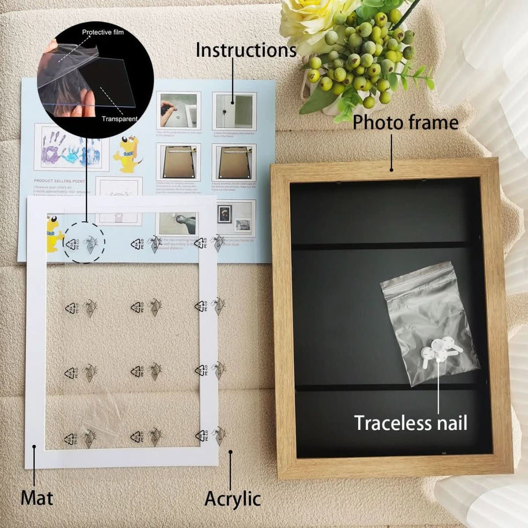 BowLift | picture frame for storing and presenting children's art