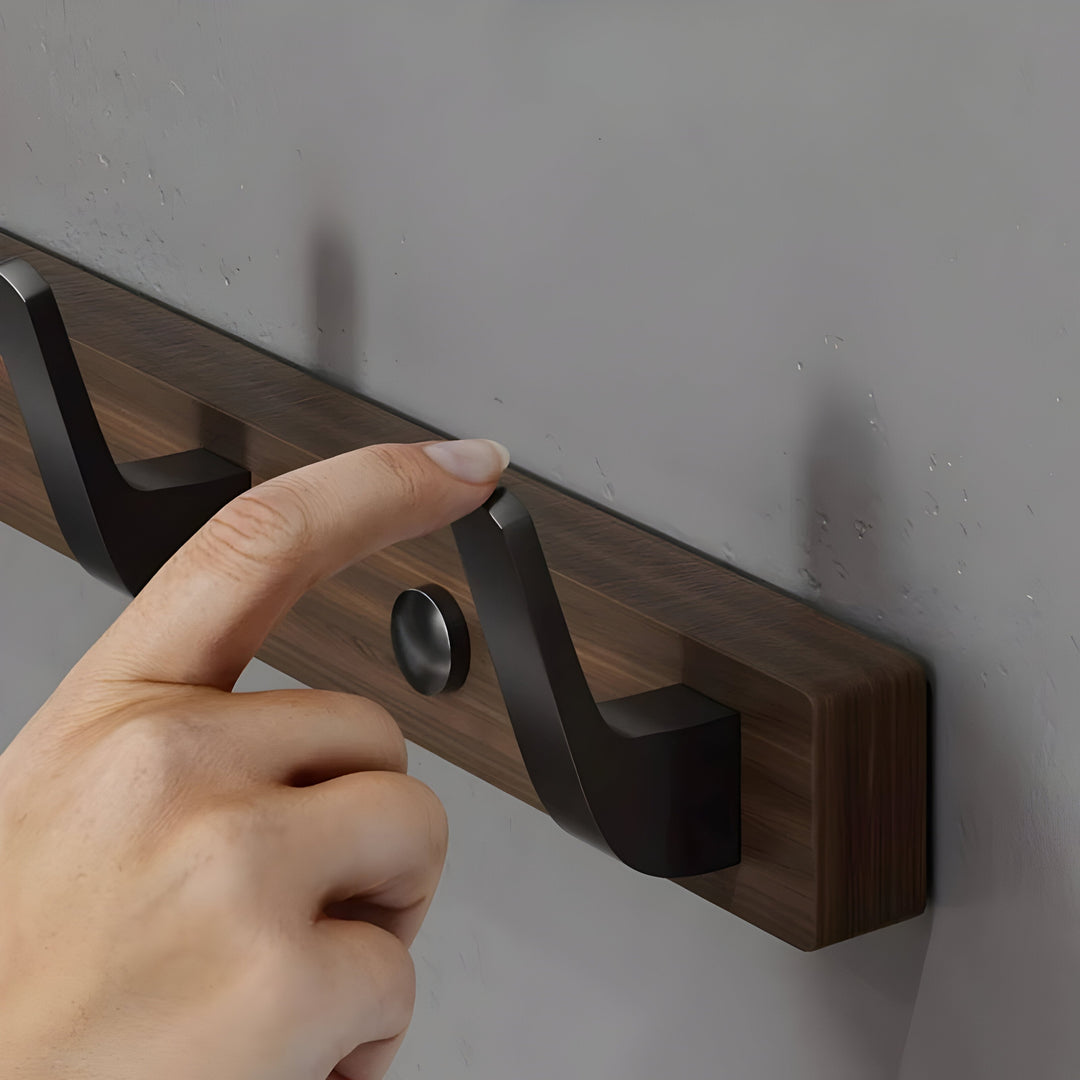 WalnutWisp Hook – Walnut Wood Wall Hook | Bowlift