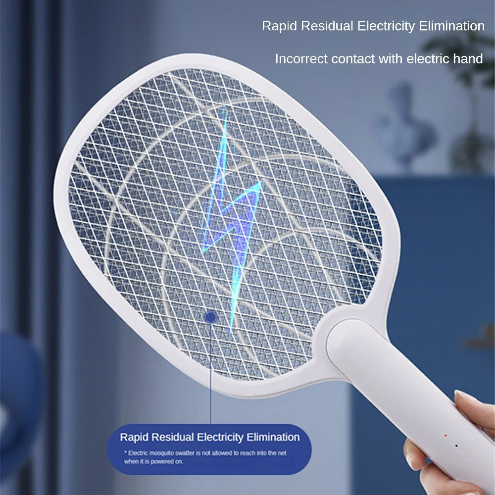 BowLift | Rechargeable 2-in-1 Electric Fly Swatter and Insect Exterminator – 2500V Without Chemicals