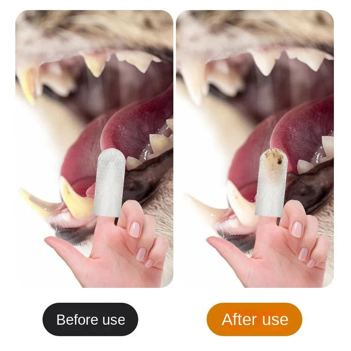 Tooth Cleaning Finger Wipes for Pets Bowlift