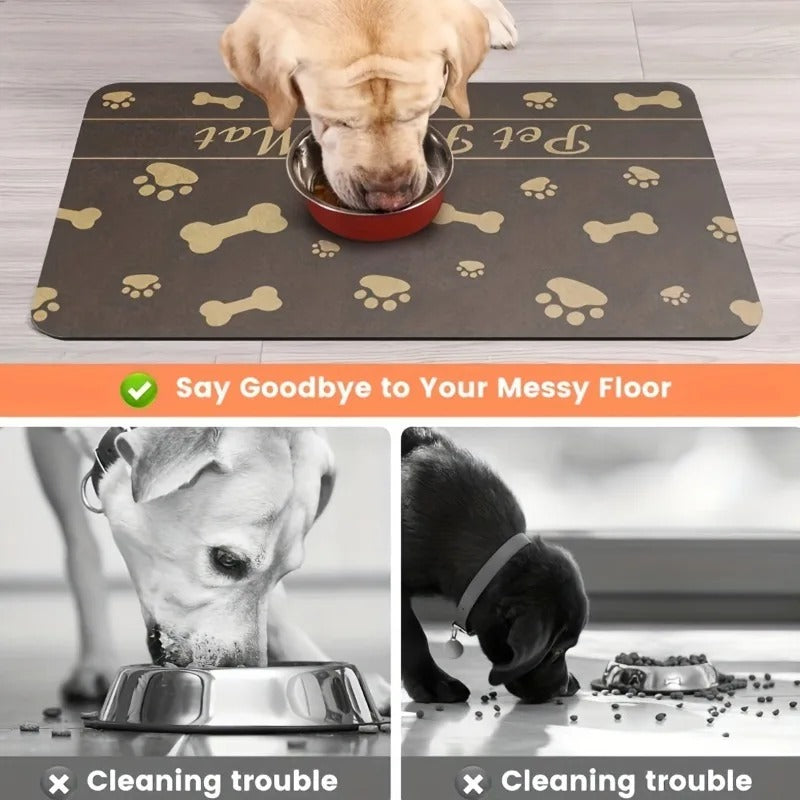 Pet Placemat No Stain Quick Drying Absorbent Bowlift