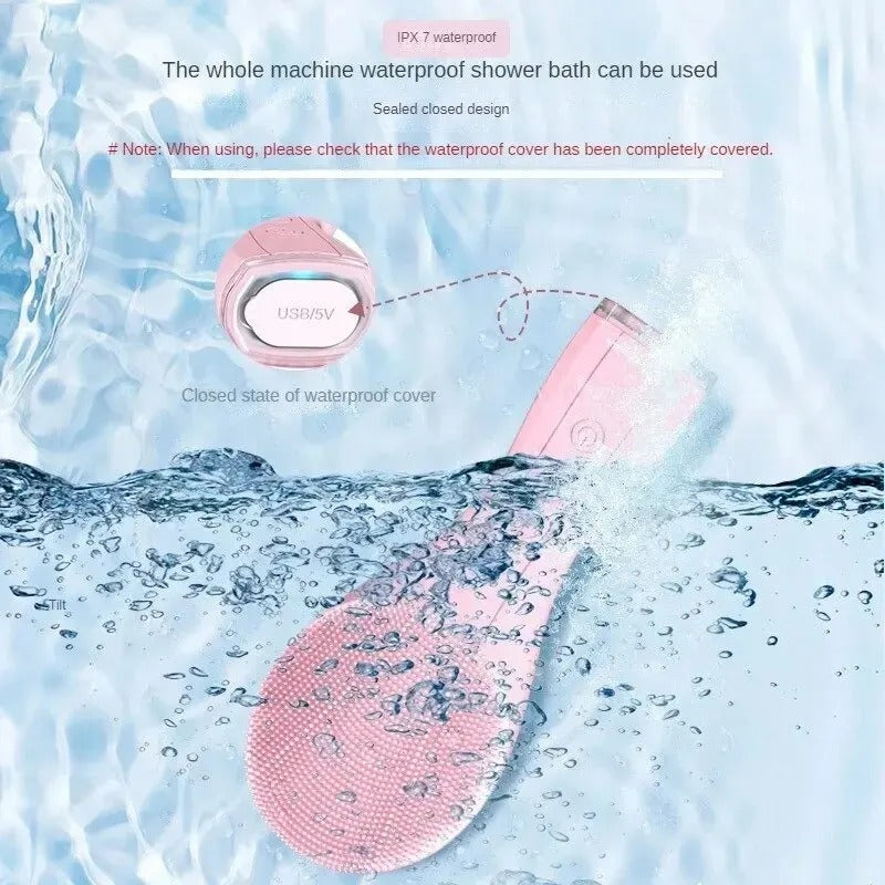 BowLift | Electric Facial Cleansing Brush | Waterproof Silicone, Sonic Vibration Technology for Deep Pore Cleansing and All Skin Types