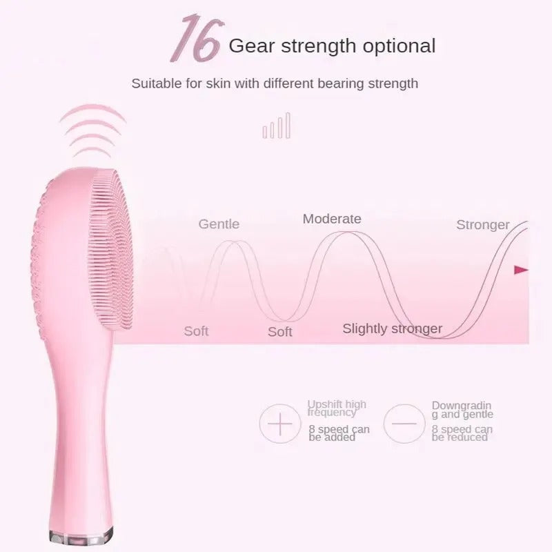 BowLift | Electric Facial Cleansing Brush | Waterproof Silicone, Sonic Vibration Technology for Deep Pore Cleansing and All Skin Types